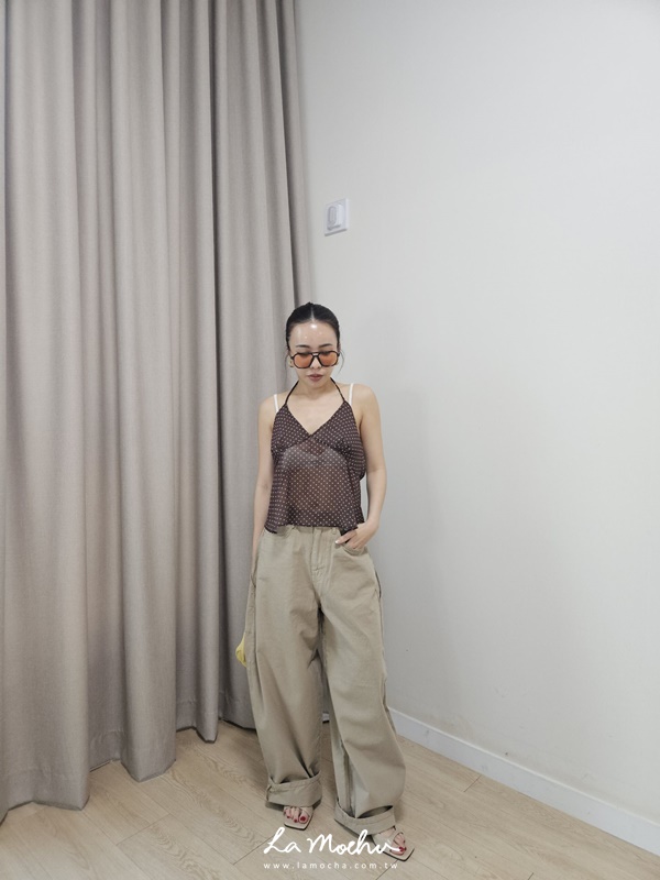 後剪裁口袋牛仔直筒寬褲(闆娘清單)